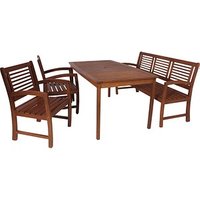 Garden Pleasure Sitzgruppe Madison, braun Holz, 4-teilig Garden Pleasure Sitzgruppe Madison, braun Holz, 4-teilig von Garden Pleasure