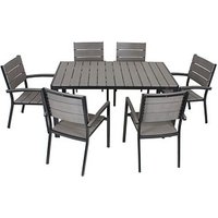 Garden Pleasure Sitzgruppe OLIVIA, schwarz Kunststoff, Metall, 7-teilig Garden Pleasure Sitzgruppe OLIVIA, schwarz Kunststoff, Metall, 7-teilig von Garden Pleasure