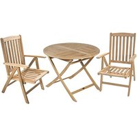 Garden Pleasure Sitzgruppe SOLO, natur Holz, 3-teilig Garden Pleasure Sitzgruppe SOLO, natur Holz, 3-teilig von Garden Pleasure