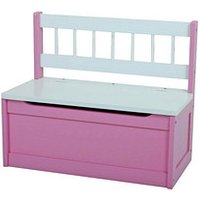 Garden Pleasure Sitztruhe Kinder 314647-2 pink, weiß Holz 60,0 cm von Garden Pleasure