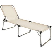 Garden Pleasure Sonnenliege ABACO braun Aluminium von Garden Pleasure