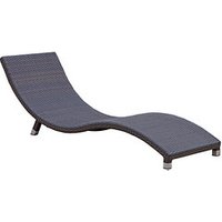 Garden Pleasure Sonnenliege Caracas braun Aluminium von Garden Pleasure