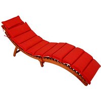 Garden Pleasure Sonnenliege NASSAU natur Holz von Garden Pleasure