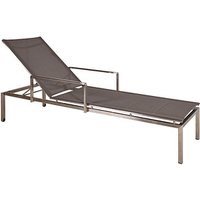 Garden Pleasure Sonnenliege SIENNA grau Stahl von Garden Pleasure
