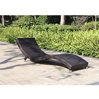 Garden Pleasure Sonnenliegen CARACAS braun Aluminium 2 St. von Garden Pleasure