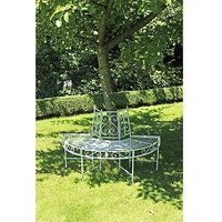 Garden Pleasure Baumbank Varda 950396 weiß Metall 124,0 cm von Garden Pleasure