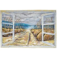 Garden Pleasure Wandbild 3D Meerblick, Metall von Garden Pleasure