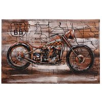 Garden Pleasure Wandbild 3D Motorrad braun, Metall Garden Pleasure Wandbild 3D Motorrad braun, Metall von Garden Pleasure