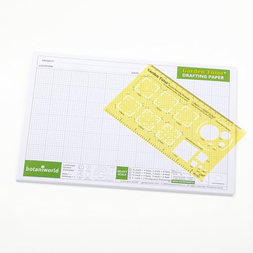 Garden Tutor Quadratisches Planungs- und Zeichen-Set, Planen Sie ertragreiche Gemüsegärten mit robuster Schablone, Grafikpapier und Anleitung für Raster- oder Reihendesigns Garden Tutor Quadratisches Planungs- und Zeichen-Set, Planen Sie ertragreiche Gemüsegärten mit robuster Schablone, Grafikpapier und Anleitung für Raster- oder Reihendesigns von Garden Tutor