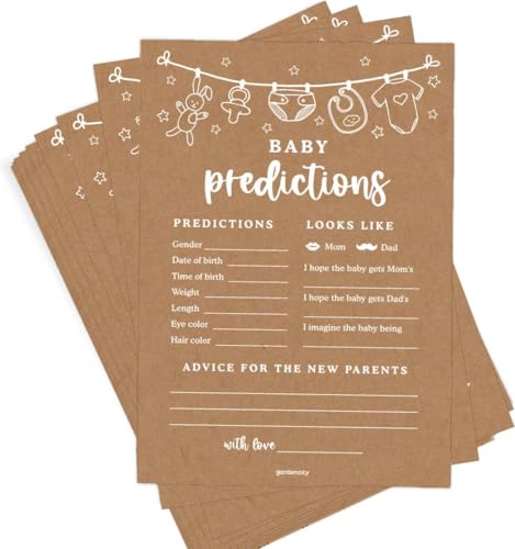 GardenCity Baby Predictions Redo Kraftpapier, Weiß von GardenCity