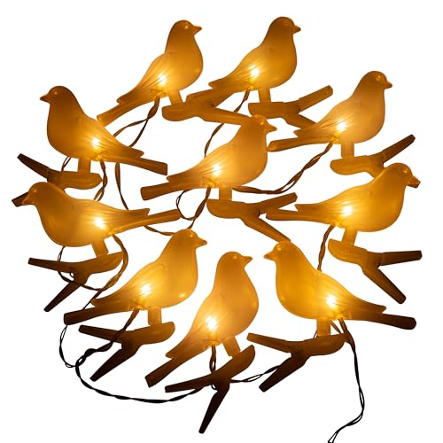GardenKraft 11249 Vogel Solarleuchten Außen / 10 Gartenlichterkette / Effiziente LEDs / 3,8m Länge / Witterungsbeständig / Warmweiß Lichtfarbe GardenKraft 11249 Vogel Solarleuchten Außen / 10 Gartenlichterkette / Effiziente LEDs / 3,8m Länge / Witterungsbeständig / Warmweiß Lichtfarbe von GardenKraft