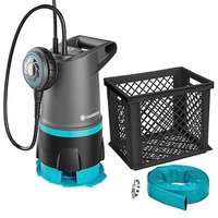 GARDENA Schmutzwasser-Tauchpumpe Hochwasser-Set 20000 BASIC 550 W von Gardena