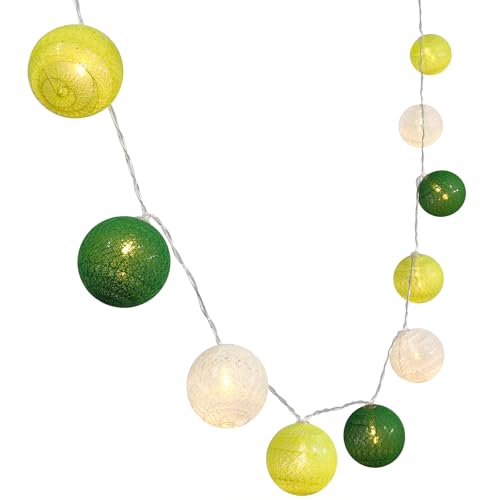 Lichterkette mit 30 grün-weißen Kugeln, batteriebetrieben, 3 m Lichterkette mit 30 grün-weißen Kugeln, batteriebetrieben, 3 m von Gardeningwill