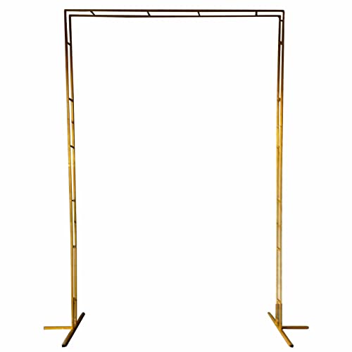 2 Meter.3 Meter goldener quadratischer Hochzeitsbogen des Metalls, vertikaler Partyhochzeithintergrund Aktivität Dekoration Klammer Rahmen von Gardenoble