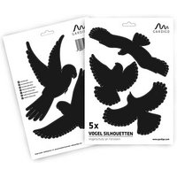 GARDIGO Aufkleber Vogel Silhouetten, schwarz, von Gardigo