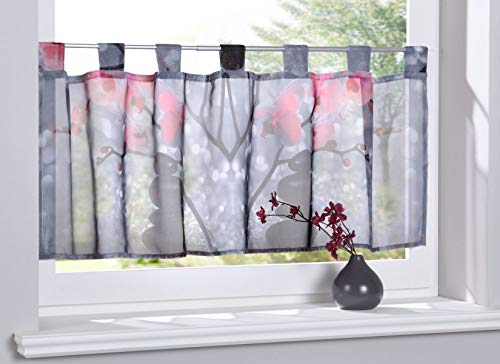 Gardinenbox Scheibengardine »Digital Druck« Voile Kurzgardine SChlaufen Transparent Digital Druck Küche Fenster Modern HxB 40x120 cm Orchidee Grau, 10000262 Gardinenbox Scheibengardine »Digital Druck« Voile Kurzgardine SChlaufen Transparent Digital Druck Küche Fenster Modern HxB 40x120 cm Orchidee Grau, 10000262 von Gardinenbox