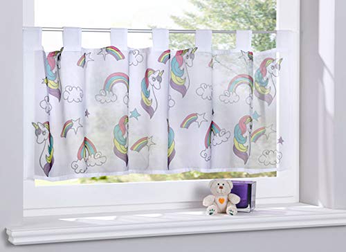Gardinenbox Scheibengardine »Digital Druck« Voile Kurzgardine SChlaufen Transparent Digital Druck Küche Fenster Modern HxB 40x120 cm Unicorn, 10000262 Gardinenbox Scheibengardine »Digital Druck« Voile Kurzgardine SChlaufen Transparent Digital Druck Küche Fenster Modern HxB 40x120 cm Unicorn, 10000262 von Gardinenbox