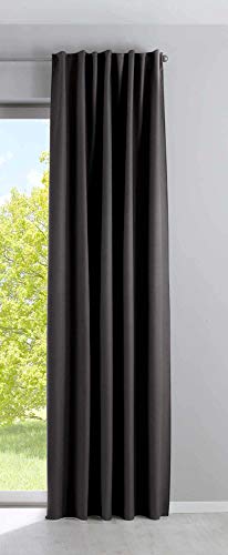 Gardinenbox Verdunkelungsvorhang »Palermo Dark« HxB 250x140 cm Schwarz Matt Blickdicht Lichtundurchlässig Verdeckte Schlaufen Kräuselband Raffhalter Fleecerücken, 100002652 Gardinenbox Verdunkelungsvorhang »Palermo Dark« HxB 250x140 cm Schwarz Matt Blickdicht Lichtundurchlässig Verdeckte Schlaufen Kräuselband Raffhalter Fleecerücken, 100002652 von Gardinenbox