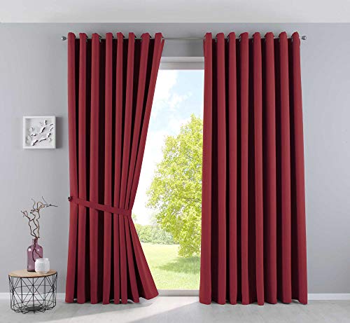 Gardinenbox Vorhänge Blickdicht »Newyork« Bordeaux HxB 245x295 cm 2er-Pack Thermo-Gardinen Verdunkelungsvorhang Blackout Ösen schalldämmend ÖKOTEX UV-Schutz Raffhalter, 201920600-2 Gardinenbox Vorhänge Blickdicht »Newyork« Bordeaux HxB 245x295 cm 2er-Pack Thermo-Gardinen Verdunkelungsvorhang Blackout Ösen schalldämmend ÖKOTEX UV-Schutz Raffhalter, 201920600-2 von Gardinenbox