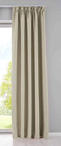 Gardinenbox Vorhang Blickdicht »Newyork« verdeckte Schlaufen Beige HxB 245x140 cm 1er-Pack Thermo-Gardine Verdunkelungsvorhang Blackout schalldämmend ÖKOTEX Kräuselband Raffhalter, 202020610 Gardinenbox Vorhang Blickdicht »Newyork« verdeckte Schlaufen Beige HxB 245x140 cm 1er-Pack Thermo-Gardine Verdunkelungsvorhang Blackout schalldämmend ÖKOTEX Kräuselband Raffhalter, 202020610 von Gardinenbox