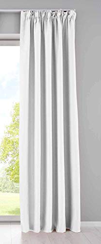 Gardinenbox Vorhang Blickdicht »Newyork« verdeckte Schlaufen Weiß HxB 245x140 cm 1er-Pack Thermo-Gardine Verdunkelungsvorhang Blackout schalldämmend ÖKOTEX Kräuselband Raffhalter, 202020610 Gardinenbox Vorhang Blickdicht »Newyork« verdeckte Schlaufen Weiß HxB 245x140 cm 1er-Pack Thermo-Gardine Verdunkelungsvorhang Blackout schalldämmend ÖKOTEX Kräuselband Raffhalter, 202020610 von Gardinenbox