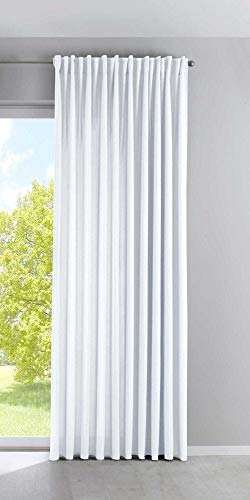 Vorhang Blickdicht »Palermo« HxB 250x300 cm Weiß Gardine Extra Breit Matt Lichtdurchlässig Verdeckte Schlaufen Raffhalter Gardinenband, 100002651 Vorhang Blickdicht »Palermo« HxB 250x300 cm Weiß Gardine Extra Breit Matt Lichtdurchlässig Verdeckte Schlaufen Raffhalter Gardinenband, 100002651 von Gardinenbox