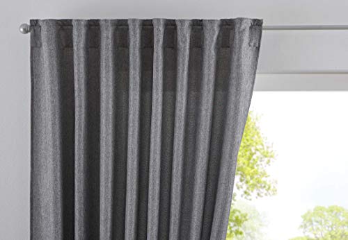 Vorhang Verdeckte Schlaufen Cationic »JENA« HxB 250x140 cm Grau Blickdicht Leinen Optik Gardine Meliert Gardinenband mit Raffhalter, 2019037 Vorhang Verdeckte Schlaufen Cationic »JENA« HxB 250x140 cm Grau Blickdicht Leinen Optik Gardine Meliert Gardinenband mit Raffhalter, 2019037 von Gardinenbox