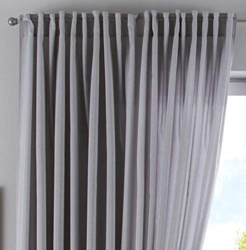 Vorhang Verdeckte Schlaufen Cationic »JENA« HxB 250x300 cm Silber Blickdicht Leinen Optik Gardine Meliert Gardinenband mit Raffhalter, 2019037 Vorhang Verdeckte Schlaufen Cationic »JENA« HxB 250x300 cm Silber Blickdicht Leinen Optik Gardine Meliert Gardinenband mit Raffhalter, 2019037 von Gardinenbox