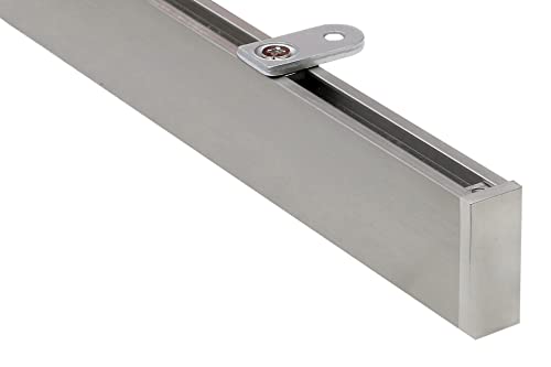 Gardineum Deckenträger für Innenlaufschchienen 3 mm Stärke (edelstahlfarbig) von Gardineum
