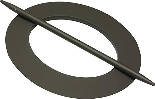 GARDINIA Dekoring Oval, Zum Drapieren von Gardinen und Vorhangstoffen, Außen: Ø 15/18 cm, Innen: Ø 9/12 cm, Kunststoff, Dunkelbraun GARDINIA Dekoring Oval, Zum Drapieren von Gardinen und Vorhangstoffen, Außen: Ø 15/18 cm, Innen: Ø 9/12 cm, Kunststoff, Dunkelbraun von Gardinia