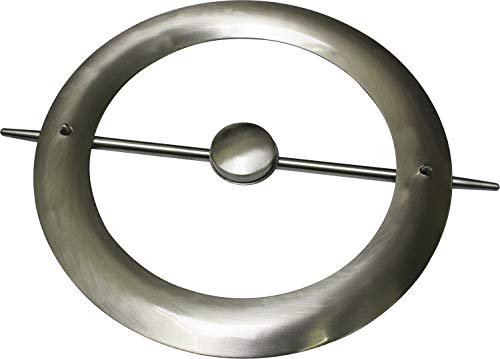 GARDINIA Dekoring mit Stab und Magnet, Zum Drapieren von Gardinen und Vorhangstoffen, Ø 18 cm, Metall, Edelstahl-optik GARDINIA Dekoring mit Stab und Magnet, Zum Drapieren von Gardinen und Vorhangstoffen, Ø 18 cm, Metall, Edelstahl-optik von Gardinia