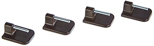 GARDINIA Klebehaken für Vitragestangen, 4 Stück, Mit Stahlstift, Selbstklebend, Höhe: 11 mm, Braun GARDINIA Klebehaken für Vitragestangen, 4 Stück, Mit Stahlstift, Selbstklebend, Höhe: 11 mm, Braun von Gardinia