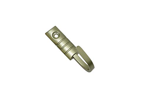 GARDINIA Raffhaken Geo, 2 Stück, Zum Raffen und Drapieren von leichten Gardinenstoffen, Inkl. Nägel, Länge: 2,5 cm, Metall, Messing-matt GARDINIA Raffhaken Geo, 2 Stück, Zum Raffen und Drapieren von leichten Gardinenstoffen, Inkl. Nägel, Länge: 2,5 cm, Metall, Messing-matt von Gardinia