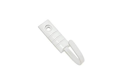 GARDINIA Raffhaken Geo, 2 Stück, Zum Raffen und Drapieren von leichten Gardinenstoffen, Inkl. Nägel, Länge: 2,5 cm, Metall, Weiß GARDINIA Raffhaken Geo, 2 Stück, Zum Raffen und Drapieren von leichten Gardinenstoffen, Inkl. Nägel, Länge: 2,5 cm, Metall, Weiß von Gardinia