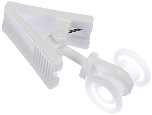 GARDINIA Rollringe für Vorhangschienen / U-Schienen, Mit Klammer, U-Rollring, Kunststoff, Weiß, 12 Stück GARDINIA Rollringe für Vorhangschienen / U-Schienen, Mit Klammer, U-Rollring, Kunststoff, Weiß, 12 Stück von Gardinia