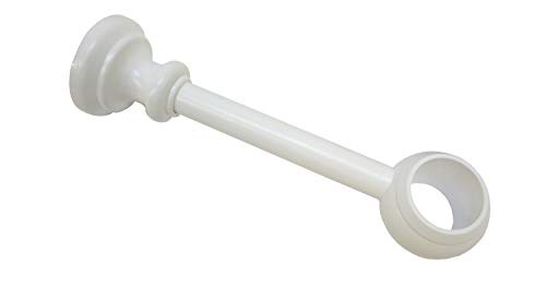 GARDINIA Träger für Gardinenstange mit Ø 28 mm, Geschlossen, Serie Bifo, Kunststoff, Weiß GARDINIA Träger für Gardinenstange mit Ø 28 mm, Geschlossen, Serie Bifo, Kunststoff, Weiß von Gardinia