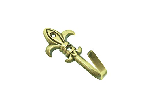 GARDINIA Zierhaken für Vorhänge und Gardinen, Raffhaken zum Schrauben, Lilie, 2 Stück, Länge: 5,5 cm, Metall, Messing-poliert GARDINIA Zierhaken für Vorhänge und Gardinen, Raffhaken zum Schrauben, Lilie, 2 Stück, Länge: 5,5 cm, Metall, Messing-poliert von Gardinia