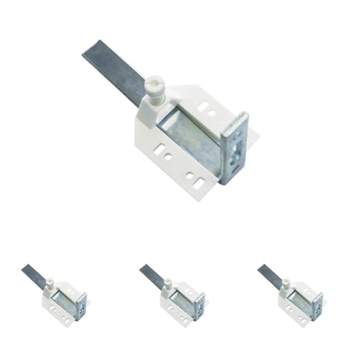 Gardinia 274 Winkelträger zur Wandmontage von Vorhangschienen, 2 Sets, Inkl. Befestigungsmaterial, Länge: 10 cm, Metall/Kunststoff, Weiß (Packung mit 4) von Gardinia