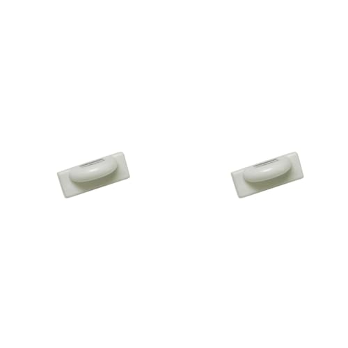 Gardinia Magnet-Halter für Jalousien, Selbstklebend, Ideal für Kippfenster, Halterung für Jalousie-Unterschienen, 5 cm x 2 cm (LxB), Kunststoff/Metall, Weiß, 2 Stück (Packung mit 2) von Gardinia