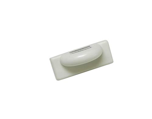 GARDINIA Magnet-Halter für Jalousien, Selbstklebend, Ideal für Kippfenster, Halterung für Jalousie-Unterschienen, 5 cm x 2 cm (LxB), Kunststoff/Metall, Weiß, 2 Stück von Gardinia