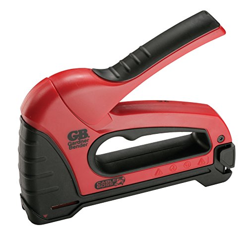 Gardner Bender MSG-501 Heavy Duty Cable Boss Heftpistole, professionelle Qualität, sichert (NM) Koaxial- und Niedervolt-Kabel, rot von Gardner Bender