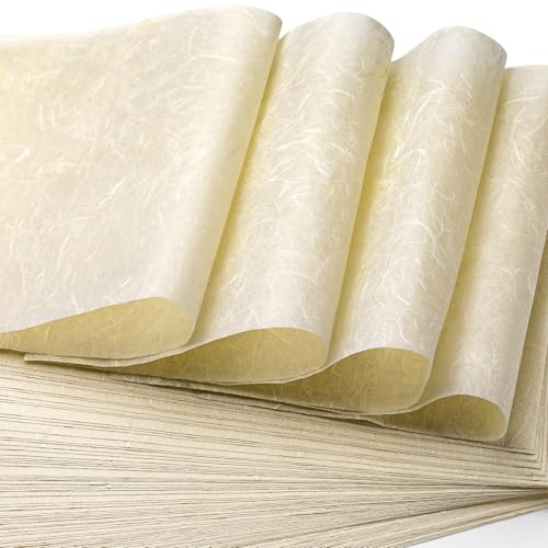 GarfxG Reispapier für Serviettentechnik, natürliches Maulbeerpapier, A4, 100 Blatt zum Schreiben, Malen, Drucken, Dekorieren, Kartenherstellung, Kunsthandwerk, DIY-Geschenkpapier, elfenbeinfarben GarfxG Reispapier für Serviettentechnik, natürliches Maulbeerpapier, A4, 100 Blatt zum Schreiben, Malen, Drucken, Dekorieren, Kartenherstellung, Kunsthandwerk, DIY-Geschenkpapier, elfenbeinfarben von GarfxG