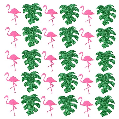 Garneck 1 Flamingo Konfetti Party Konfetti Ornament Party Deko Konfetti Motto Party Konfetti Party Requisiten Party Konfetti Dekoration Szenen Layout Requisiten Hawaii Themen von Garneck