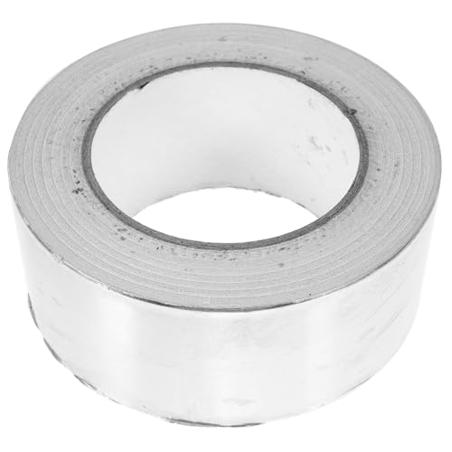 Garneck 1 Rolle Aluminium Klebeband Hitzebeständiges Wasserdichtes Klebeband für Elektrische Reparaturen und Isolierung Einseitig Leitfähig für Fußbodenheizung und Abdichtungen von Garneck