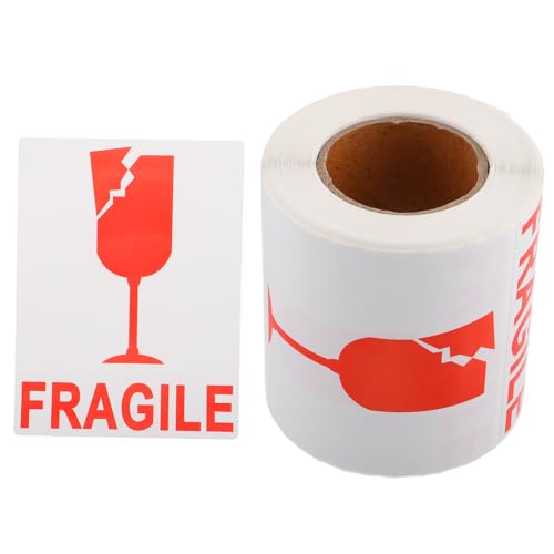 Garneck 1 Rolle Fragile Aufkleber Warnetiketten mit Design Selbstklebend für Sichere Verpackung und Versand Schutz für Zerbrechliche Gegenstände Einfach Anzubringen Garneck 1 Rolle Fragile Aufkleber Warnetiketten mit Design Selbstklebend für Sichere Verpackung und Versand Schutz für Zerbrechliche Gegenstände Einfach Anzubringen von Garneck