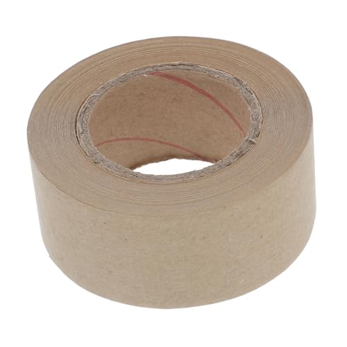 Garneck 1 Rolle Wasseraktivierte Klebebandrolle Braunes Verpackungsband Wasserlösliches Klebeband für Patchwork für Sicheres Versenden von Wertvollen Gegenständen von Garneck