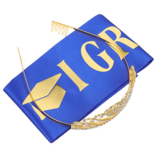Garneck 1 Satz 2023 Abschluss Schulter Gurt Stirnband Braut, Schärpe Zu Sein Party Requisiten Für Fotoautomaten Golddekor Grad Hochzeitsdekorationen Glückwunschbanner Tiara Legierung Blue Garneck 1 Satz 2023 Abschluss Schulter Gurt Stirnband Braut, Schärpe Zu Sein Party Requisiten Für Fotoautomaten Golddekor Grad Hochzeitsdekorationen Glückwunschbanner Tiara Legierung Blue von Garneck