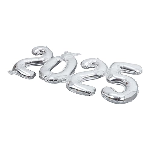 Garneck Folienballons Zum Geburtstag 2025 Set Mit Aluminiumfolie Ballons Für Die Dekoration Der Neujahrsfeier von Garneck