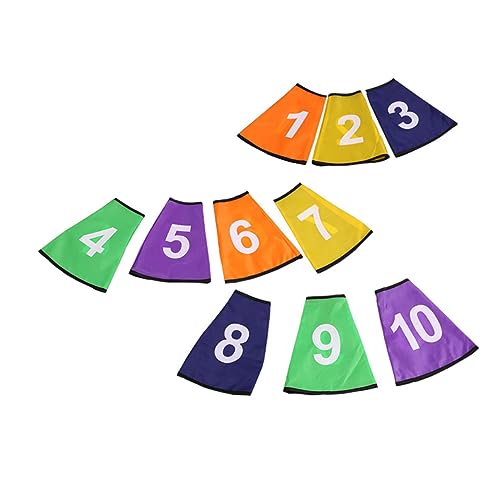 Garneck 1 Satz Digital Logo Bucket Covers Set Nummern Sleeves für Klare Markierung Leicht und Tragbar für Sport und Kindergartenaktivitäten Langlebig und Verschleißfest von Garneck