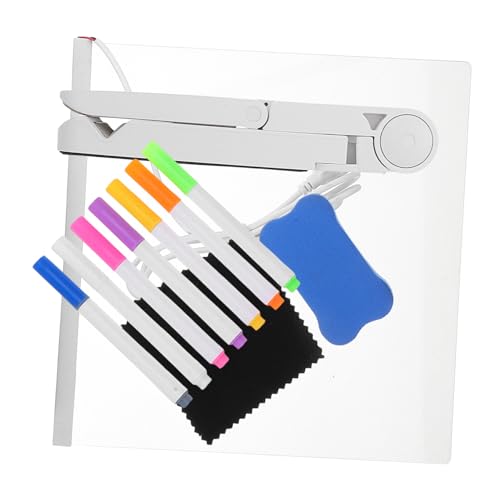 Garneck 1 Satz Farbiges Notizbrett geführtes Zeichenbrett beleuchtetes Zeichenbrett Beleuchtete, trocken abwischbare Acryltafel LED-Noteboard Leuchtmarkierungstafel Acrylsäure Transparent von Garneck